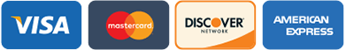 Accepted payment methods: Visa, Mastercard, American Express, Discover