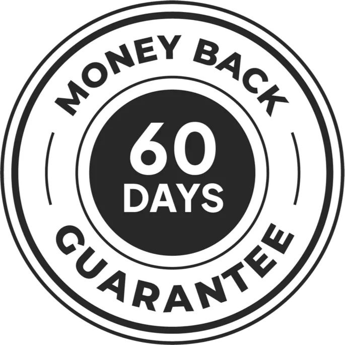 60-day money-back guarantee seal for BreathiZen